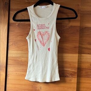 Gamma Phi Cream Tank Top